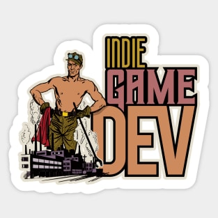 Indie Gamedev Retro Sticker